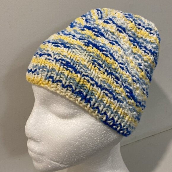 Handmade knit beanie cap hat - Picture 6 of 8